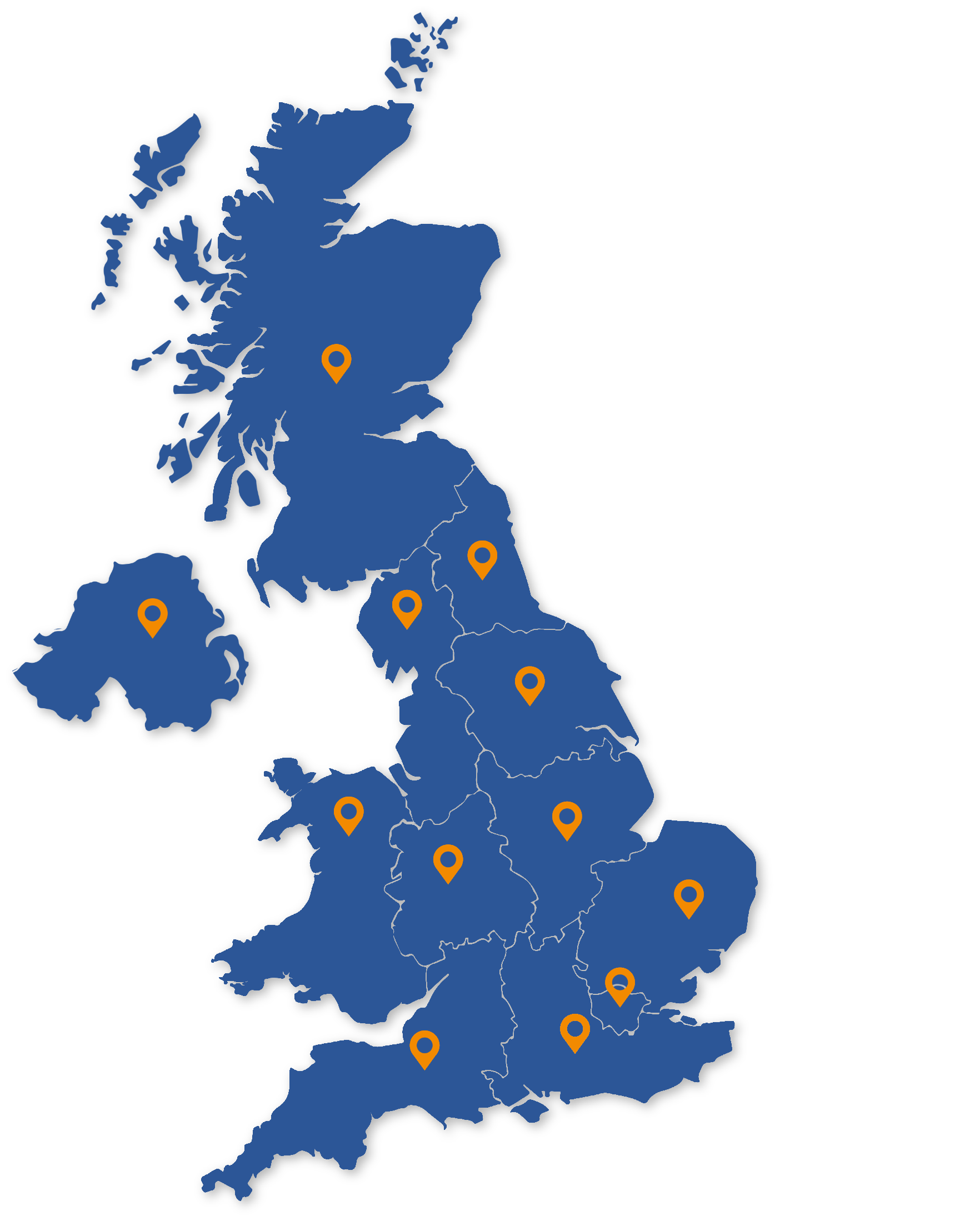 A map of the United Kingdom.