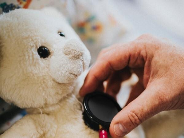 a teddy bear and a stethoscope