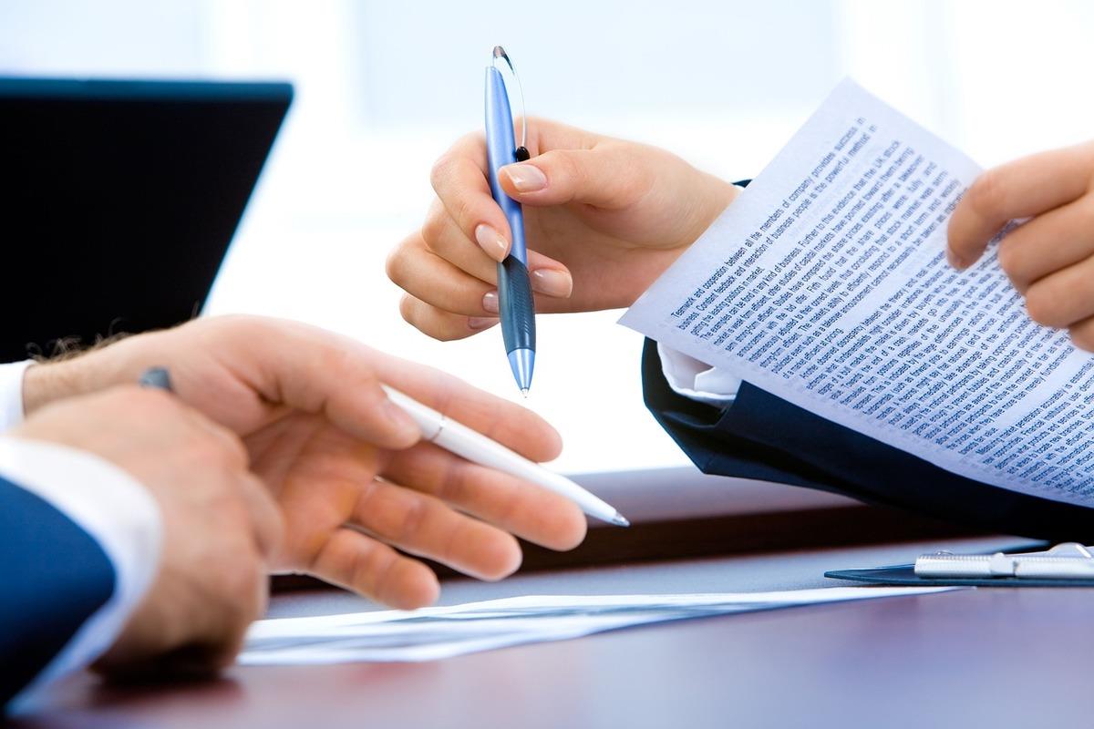 people filing documents